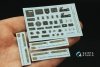 Quinta Studio QD32226 Boeing B-17G Navigator, bombardier, waist and tail gunners compartments. 3D-Printed coloured Interior (HK models) 1/32